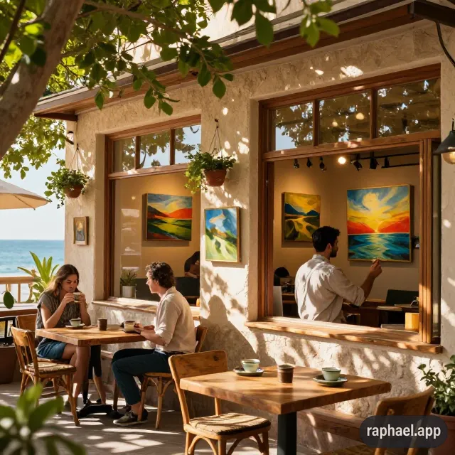 کافه گالری نقاشی در رشت