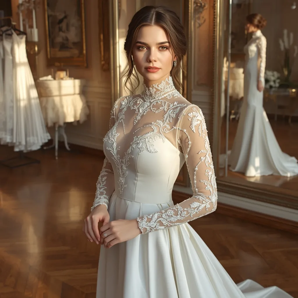 کرایه و اجاره لباس عروس پوشیده در تهران جنت آباد