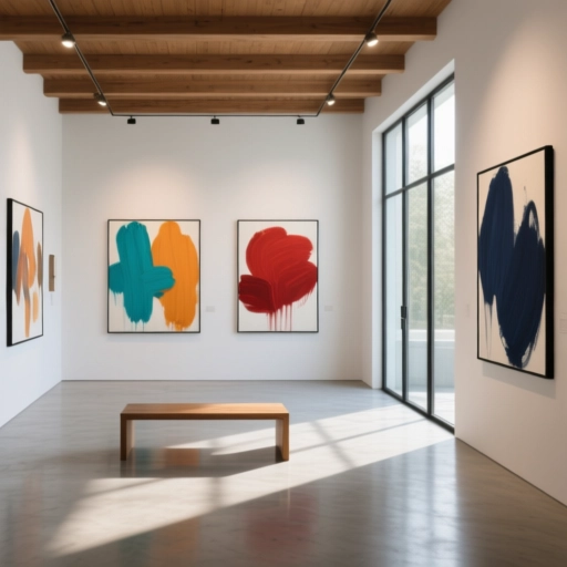 گالری نقاشی مدرن در تهران اقدسیه