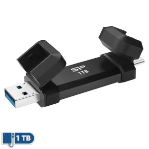 بهترین قیمت اس اس دی اکسترنال سیلیکون پاور مدل DS72 ظرفیت 1 ترابایت رابط USB 3.2 Gen2 ارسال سراسر ایران