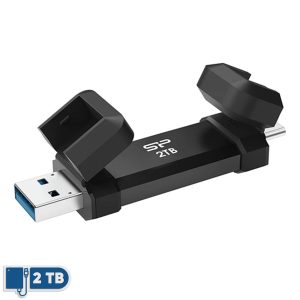 بهترین قیمت اس اس دی اکسترنال سیلیکون پاور مدل DS72 ظرفیت 2 ترابایت رابط USB 3.2 Gen2 ارسال سراسر ایران