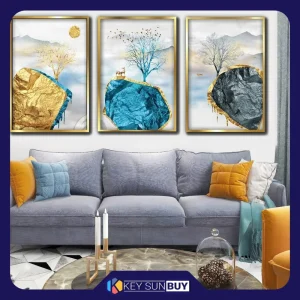 بهترین قیمت تابلو آتریسا طرح مدرن مدل AT00418 مجموعه 3 عددی ارسال سراسر ایران