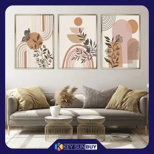 بهترین قیمت تابلو آتریسا طرح مینیمال مدرن مدل AT00719 مجموعه 3 عددی ارسال سراسر ایران