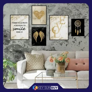 بهترین قیمت تابلو دکوراتیو مدل t110 مجموعه ۵ عددی ارسال سراسر ایران