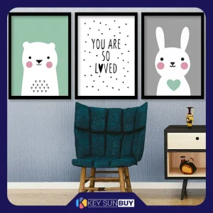 بهترین قیمت تابلو صبا طرح مدل دکوراتیو کد F036W23 مجموعه 3 عددی ارسال سراسر ایران