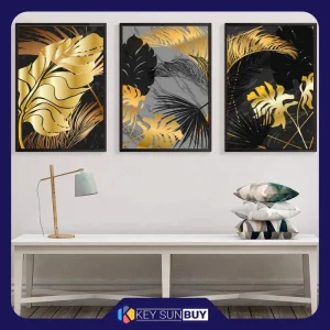 بهترین قیمت تابلو مدل دکوراتیو مدرن کد TD1026 مجموعه 3 عددی ارسال سراسر ایران