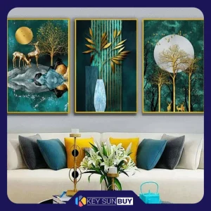 بهترین قیمت تابلو مدل دکوراتیو کد 1169 مجموعه 3 عددی ارسال سراسر ایران