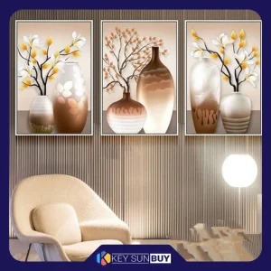 بهترین قیمت تابلو مدل دکوراتیو کد 3012 مجموعه 3 عددی ارسال سراسر ایران