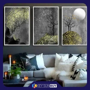 بهترین قیمت تابلو مدل دکوراتیو کد 4027 مجموعه 3 عددی ارسال سراسر ایران