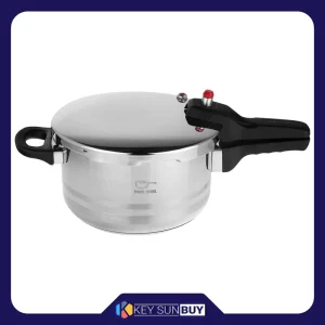 بهترین قیمت زودپز پارس استیل مدل کف سه لایه خط دار گنجایش 4.5 ليتر ارسال سراسر ایران