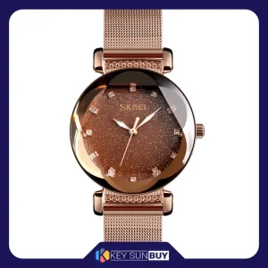 بهترین قیمت ساعت مچی عقربه ای 34 میلی‌متری زنانه اسکمی مدل 9188RG-NP2 استایل کژوال و فشن ارسال سراسر ایران