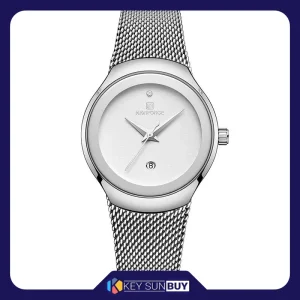 بهترین قیمت ساعت مچی عقربه ای زنانه نیوی فورس مدل NF5004-S-W ارسال سراسر ایران