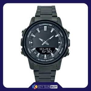 بهترین قیمت ساعت مچی عقربه ای کوارتز مردانه مدل پمپی دوزمانه کد 01 ارسال سراسر ایران