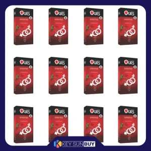 بهترین قیمت کاندوم اورز مدل Sensitive مجموعه 12 عددی ارسال سراسر ایران