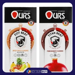بهترین قیمت کاندوم خاردار اورز مدل DOT BEAT بسته 12 عددی به همراه کاندوم خاردار اورز مدل TITAN BEAT بسته 12 عددی ارسال سراسر ایران