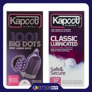 بهترین قیمت کاندوم خاردار کاپوت مدل BIG DOT بسته 10 عددی به همراه کاندوم کلاسیک کاپوت مدل LUBRICATED بسته 12 عددی ارسال سراسر ایران
