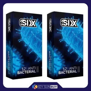 بهترین قیمت کاندوم سیکس مدل Anti Bacterial مجموعه 2 عددی ارسال سراسر ایران