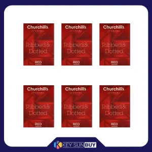 بهترین قیمت کاندوم چرچیلز مدل Dotted Red مجموعه 6 عددی ارسال سراسر ایران