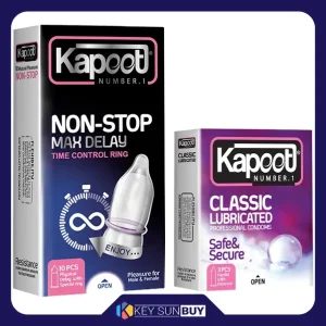 بهترین قیمت کاندوم کاپوت مدل NON-STOP بسته 10 عددی به همراه کاندوم کاپوت مدل Classic Lubricated بسته 3 عددی ارسال سراسر ایران