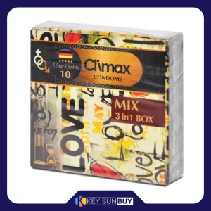 بهترین قیمت کاندوم کلایمکس مدل Mix 10 بسته 3 عددی ارسال سراسر ایران
