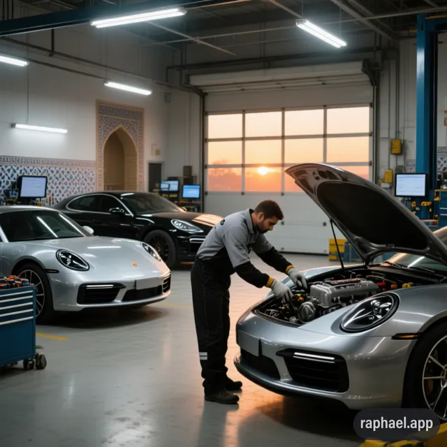 تعمیرگاه تخصصی پورشه در کرمان