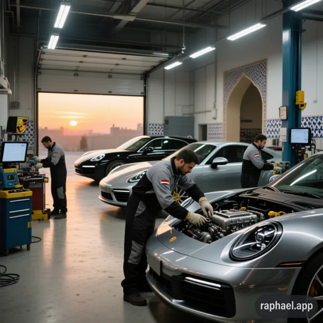 تعمیرگاه تخصصی پورشه در کیش