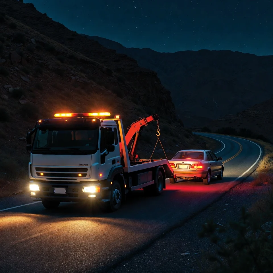 خدمات امداد خودرو جاده ای شبانه روزی در همدان