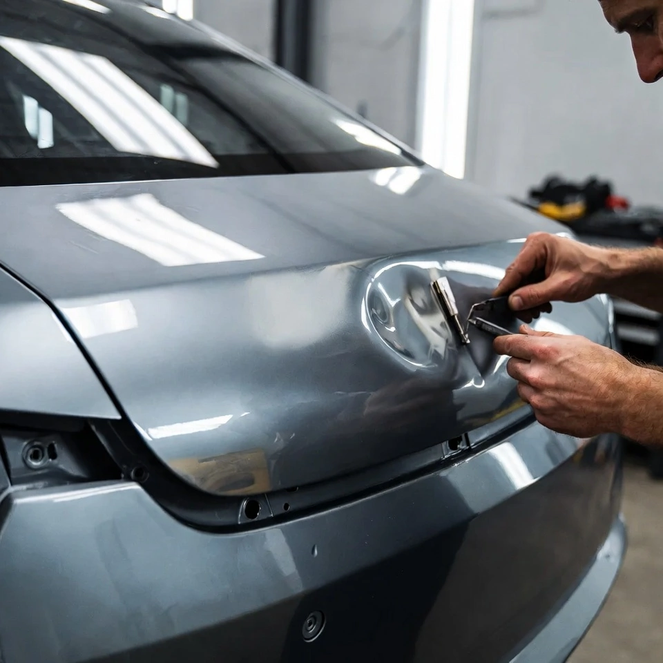 خدمات صافکاری بدون رنگ ماشین فرانسوی در اردبیل