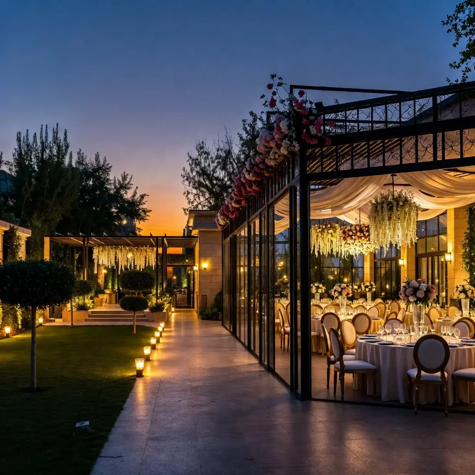 خدمات و اجاره باغ تالار عروسی مختلط در تهران هروی