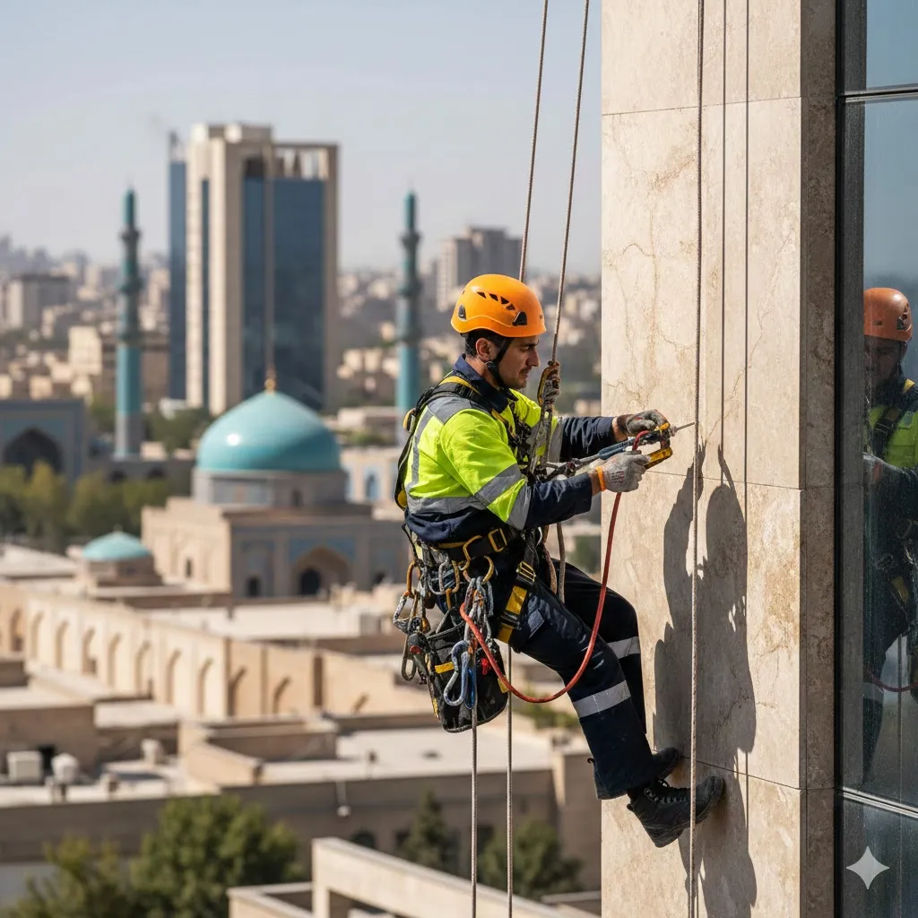 استخدام راپل کار در ارتفاع در اصفهان