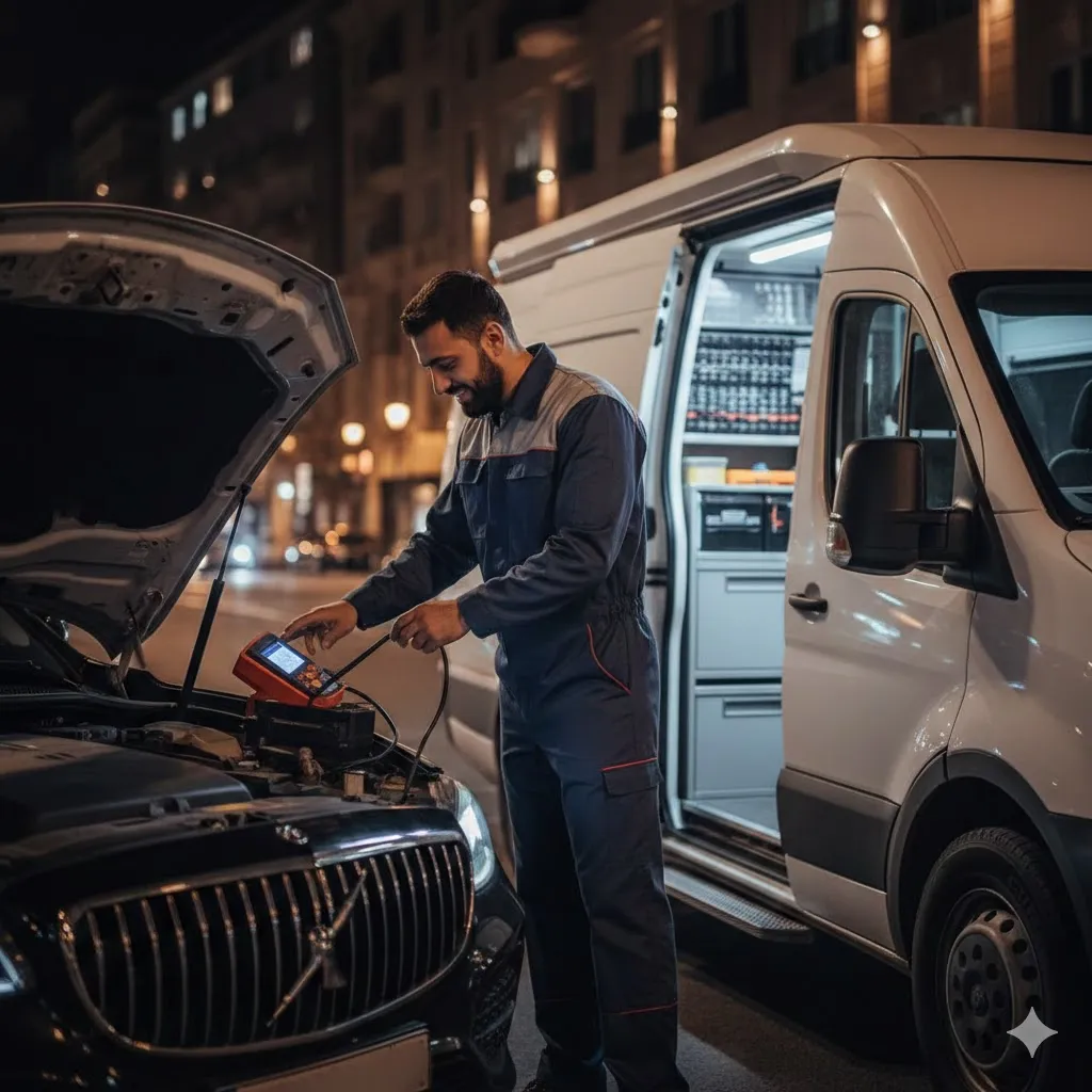 باطری سازی سیار شبانه روزی در شمال تهران