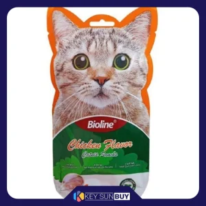 بهترین قیمت بستنی گربه اسنک کت نیپ دار بایولاین مدل طعم مرغ 15 گرم بسته 5 عددی ارسال سراسر ایران