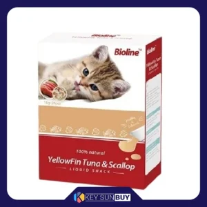 بهترین قیمت بستنی گربه بایولاین مدل ماهی تن و گوش ماهی وزن 15 گرم بسته 24 عددی ارسال سراسر ایران