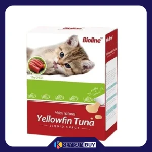 بهترین قیمت بستنی گربه بایولاین مدل ماهی تن وزن 15 گرم بسته 24 عددی ارسال سراسر ایران