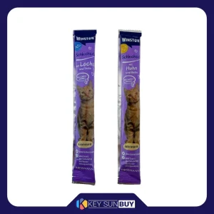 بهترین قیمت بستنی گربه وینستون مدل ماهی و مرغ وزن 15 گرم بسته 2 عددی ارسال سراسر ایران