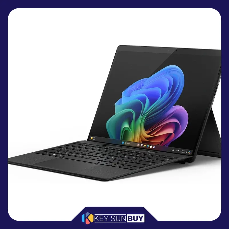 بهترین قیمت تبلت 13 اینچی مایکروسافت مدل Surface Pro 11Snapdragon X Elite OLED ظرفیت 1 ترابایت و رم 16 گیگابایت به همراه کیبورد Surface Pro Copilot ارسال سراسر ایران