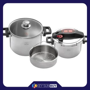 بهترین قیمت زودپز دوقلو پارس استیل مدل کلیپسو گنجایش 4 و 6 لیتر ارسال سراسر ایران