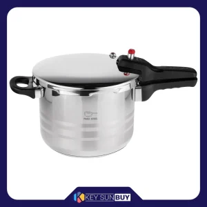 بهترین قیمت زودپز پارس استیل مدل کف سه لایه خط دار گنجایش 6 ليتر ارسال سراسر ایران