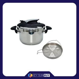 بهترین قیمت زودپز یونیک مدل استیل کد 8614 گنجایش 5 لیتر ارسال سراسر ایران