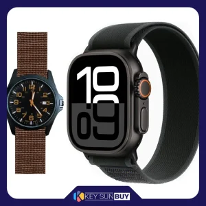 بهترین قیمت ساعت هوشمند 2.02 اینچی ویکتوری مدل HX9 ULTRA 2 با بند پارچه ای به همراه ساعت مچی ارسال سراسر ایران