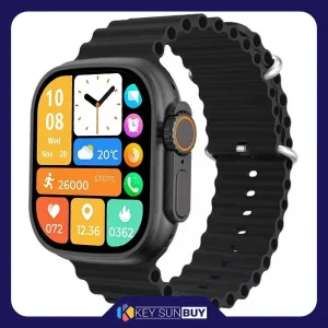 بهترین قیمت ساعت هوشمند 49 میلی متری کیکویر مدل kw23 ultra3 با بند سیلیکونی ارسال سراسر ایران