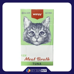 بهترین قیمت سوپ گربه بالغ ونپی مدل Meat Broth طعم ماهی تن بسته ۱۲ عددی ارسال سراسر ایران