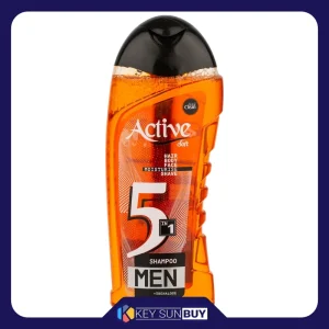 بهترین قیمت شامپو بدن اکتیو مدل 5in1 با رایحه خنک مناسب برای انواع پوست وزن 400 گرم ارسال سراسر ایران