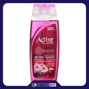 بهترین قیمت شامپو بدن اکتیو مدل میسلارواتر با عصاره شکوفه گیلاس مناسب برای پوست های حساس حجم 400 میلی لیتر ارسال سراسر ایران