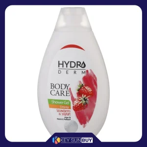 بهترین قیمت شامپو بدن هیدرودرم مدل Strawberry and Yogurt مناسب انواع پوست حجم 500 میلی لیتر ارسال سراسر ایران