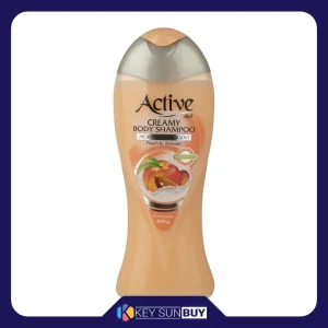 بهترین قیمت شامپو بدن کرمی اکتیو مدل Peach And Almond مقدار 400 گرم ارسال سراسر ایران