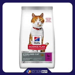 بهترین قیمت غذا خشک گربه هیلز مدل گربه بالغ و عقیم طعم اردک وزن 1.5 کیلوگرم ارسال سراسر ایران