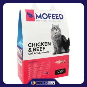 بهترین قیمت غذای خشک گربه مفید مدل Chiken&Beef وزن 500 گرم ارسال سراسر ایران