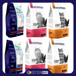 بهترین قیمت غذای خشک گربه مفید مدل میکس BEEF4 & FISH4 & ADULT3 وزن 11000گرم مجموعه 6 عددی ارسال سراسر ایران