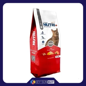 بهترین قیمت غذای خشک گربه نوتری پلاس مدل بالغ با طعم گوشت و ماهی و سبزیجات وزن 10 کیلوگرم ارسال سراسر ایران